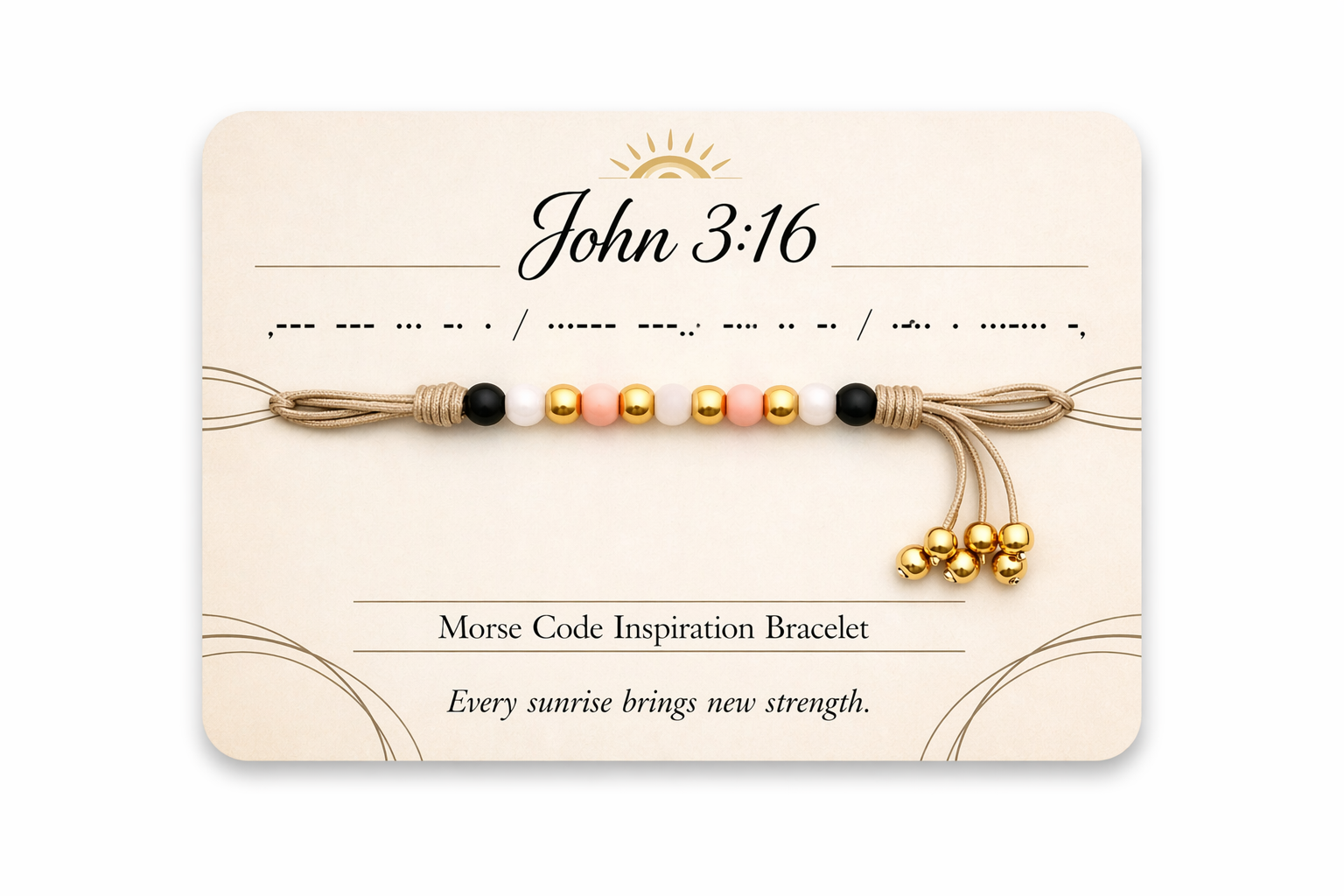 John 3:16  Morse Code Bracelet