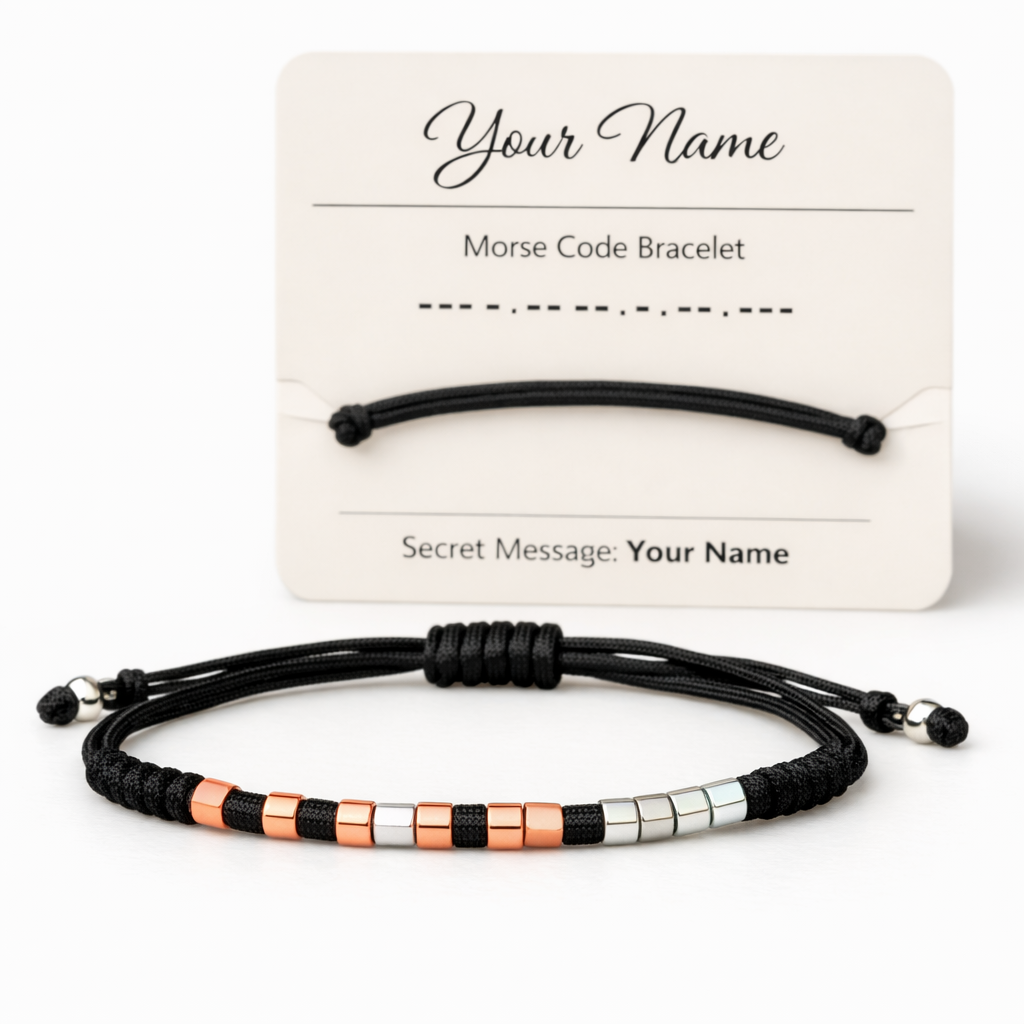 Custom Name Morse Code Bracelet