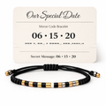 Anniversary Date Morse Code Bracelet