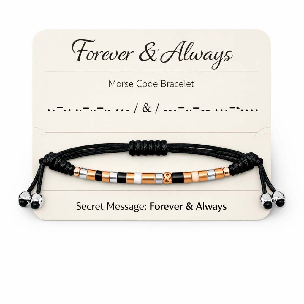 Forever & Always Morse Code Bracelet