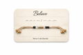Believe Morse Code Bracelet
