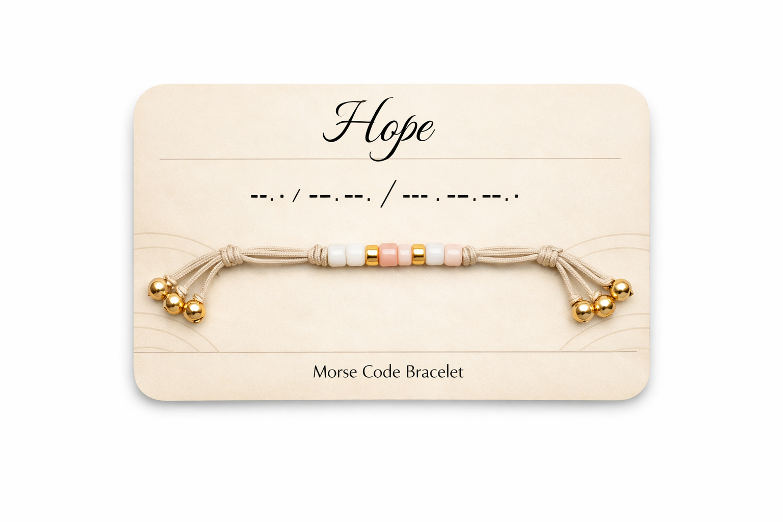 Custom Morse Code Bracelet