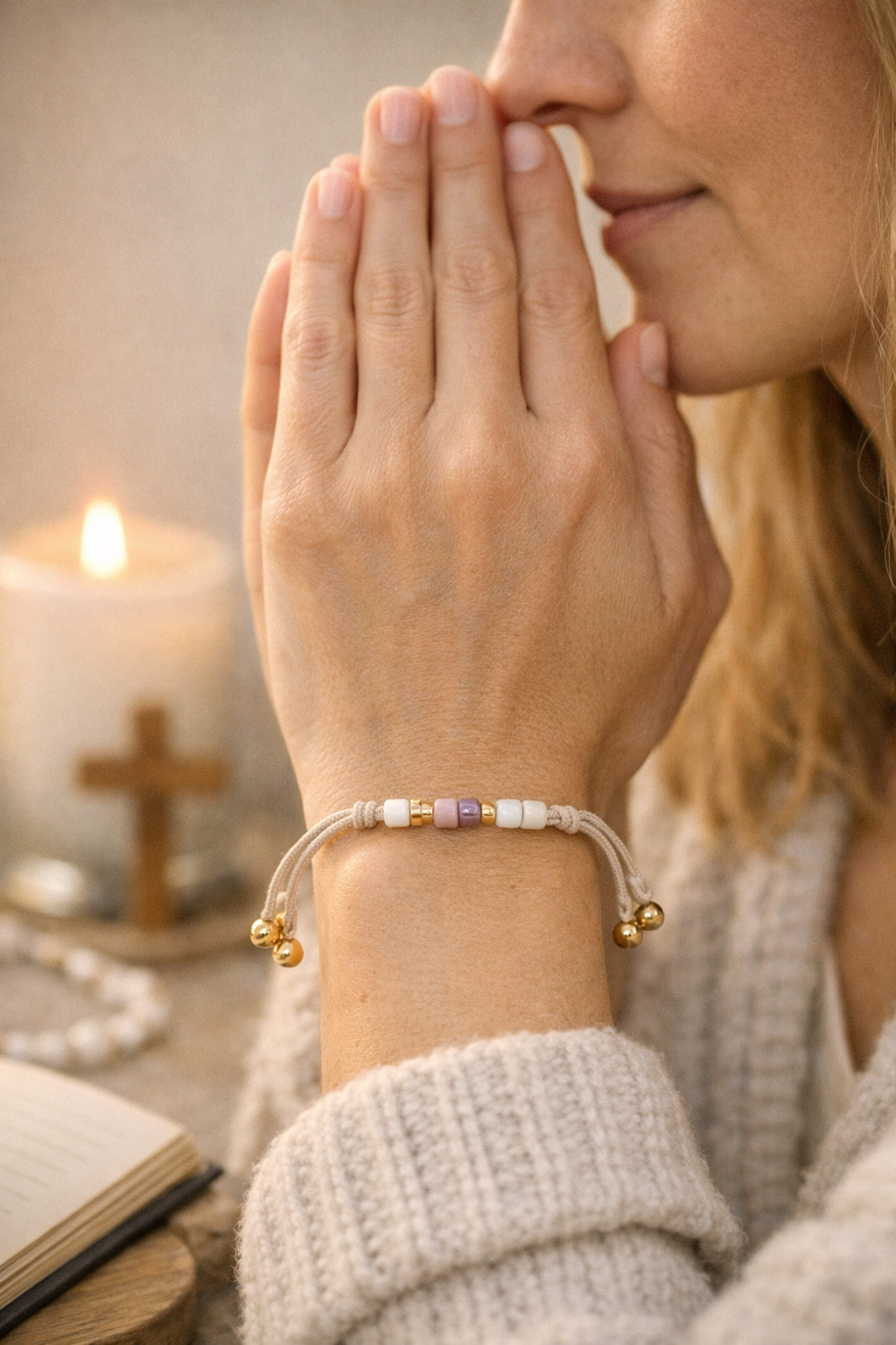 Faith Morse Code Bracelet