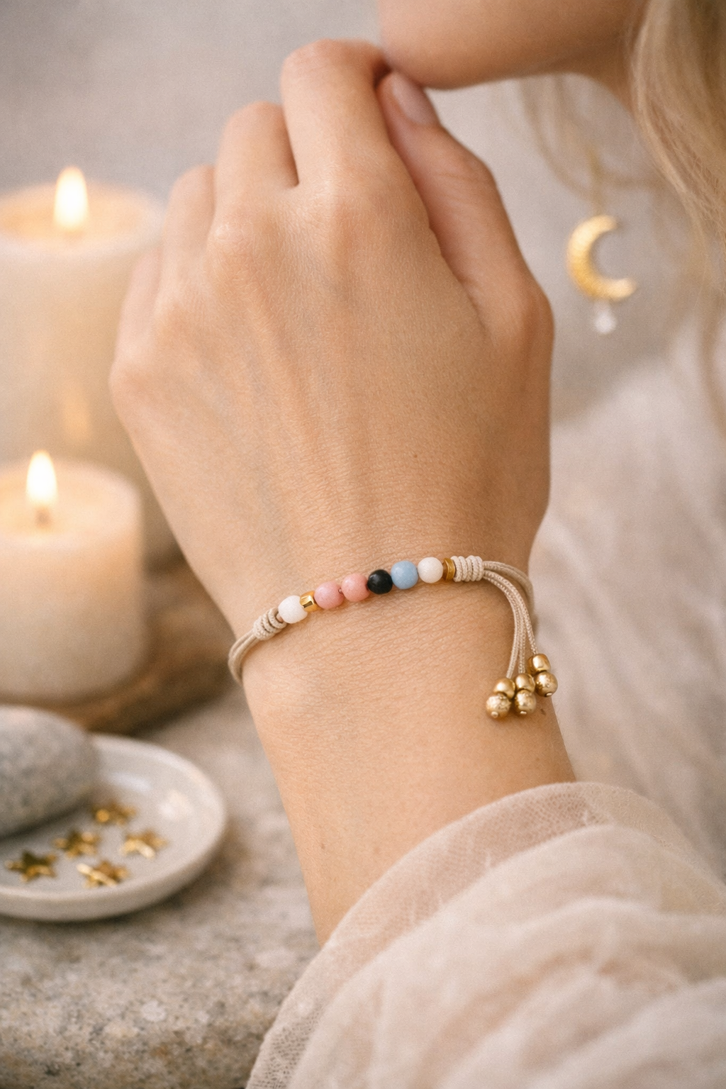 "Make a Wish" Morse Code Bracelet
