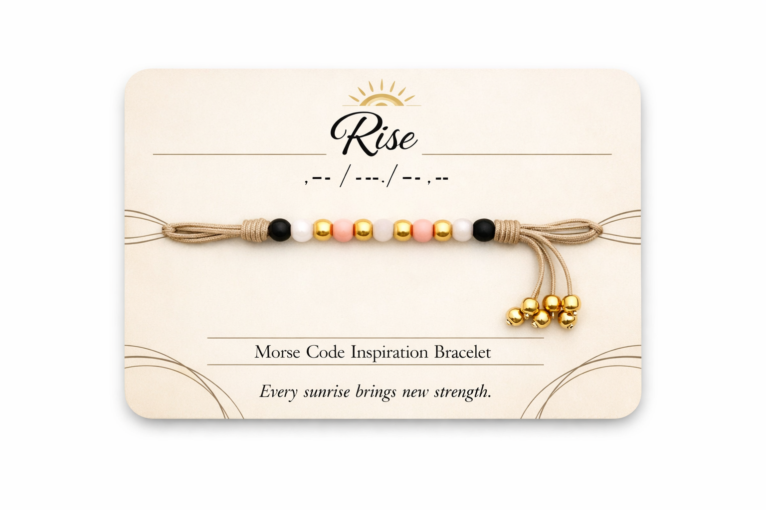 RISE Morse Code Bracelet